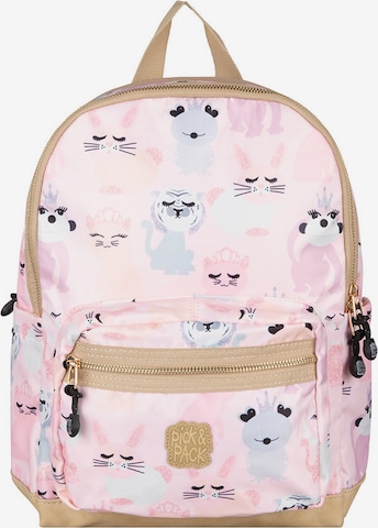 Pick & Pack Backpack 'Sweet Animal M' in Pink: front