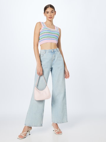 Wide Leg Jean Monki en bleu