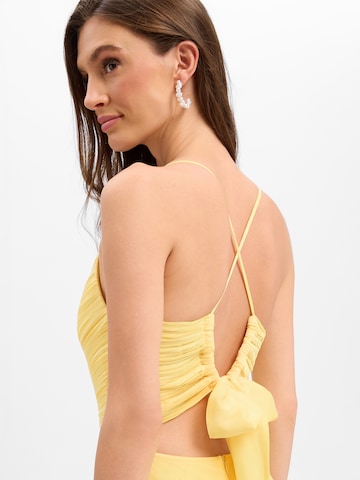 Robe de soirée Marie Lund en jaune