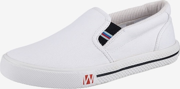 Westland Classic Flats 'Laser' in White: front