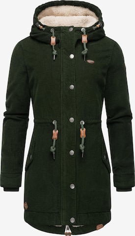 Ragwear - Parka de inverno 'Canny' em verde: frente