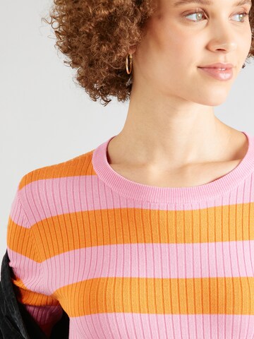JDY Sweater 'Plum' in Pink