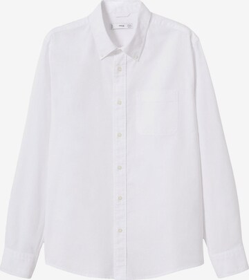 MANGO MAN Button Up Shirt in White: front