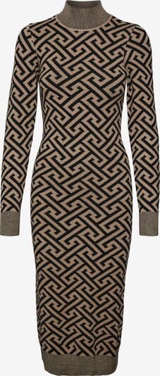 Rochie tricotat 'Aria' VERO MODA pe maro deschis / negru, Vizualizare produs