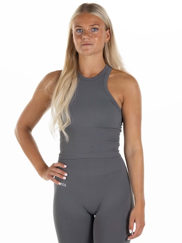 Divina Sporttop 'Sleek' in Grijs: voorkant