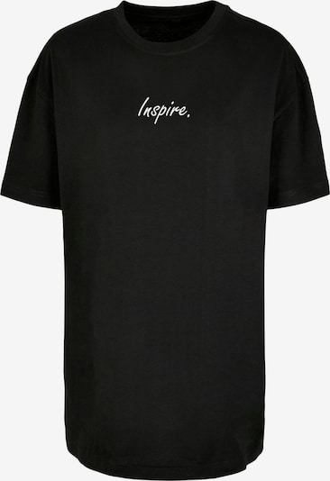 Merchcode T-shirt oversize 'Inspire' en noir / blanc, Vue avec produit