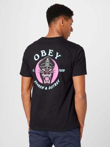 Obey Shirt in Zwart