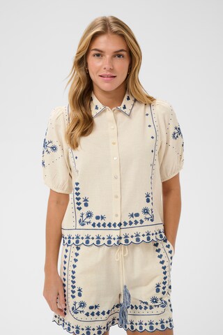 SAINT TROPEZ Blouse in White: front