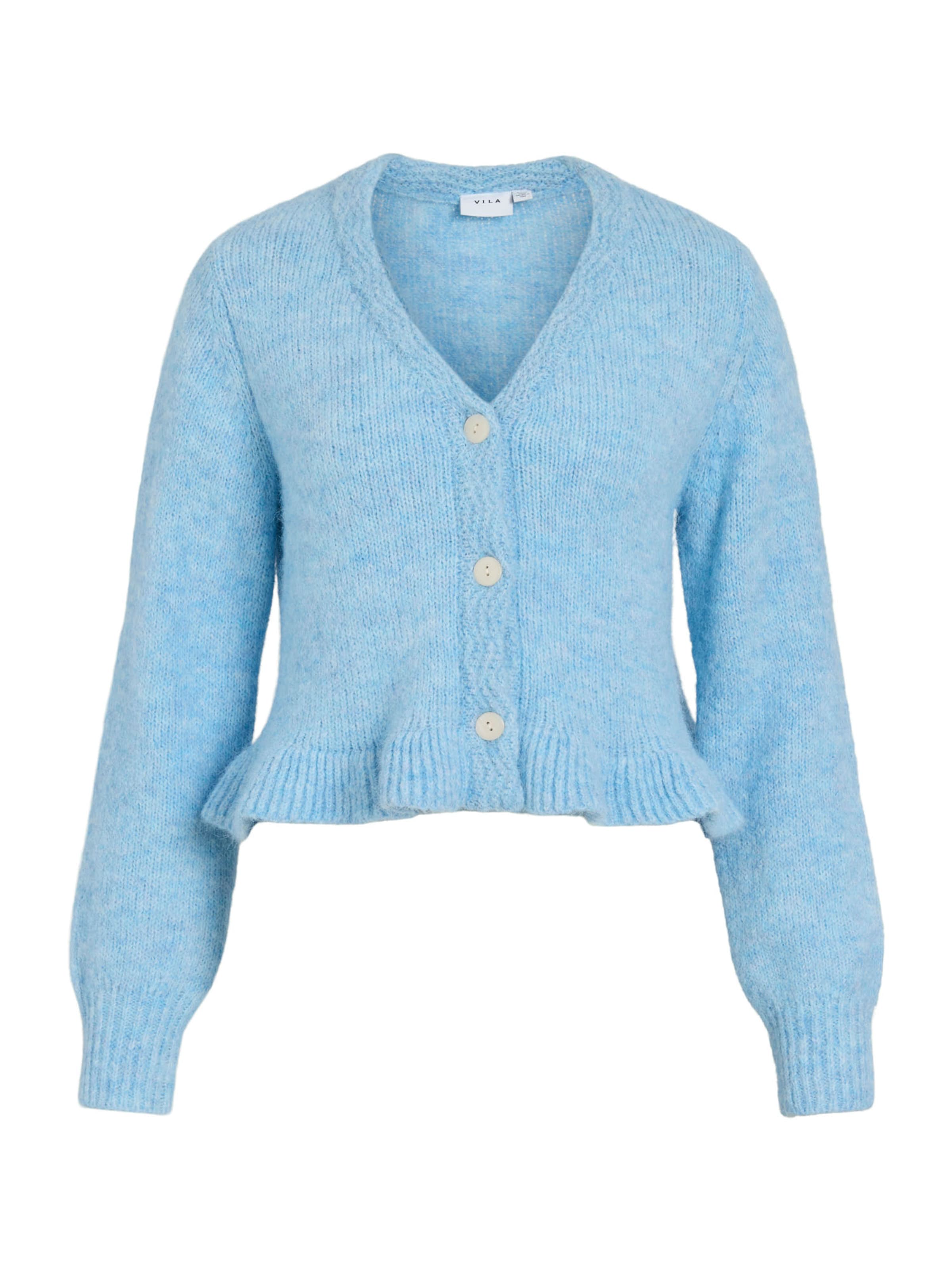 VILA Πλεκτή ζακέτα 'VIDORIS' σε μπλε: μπροστά