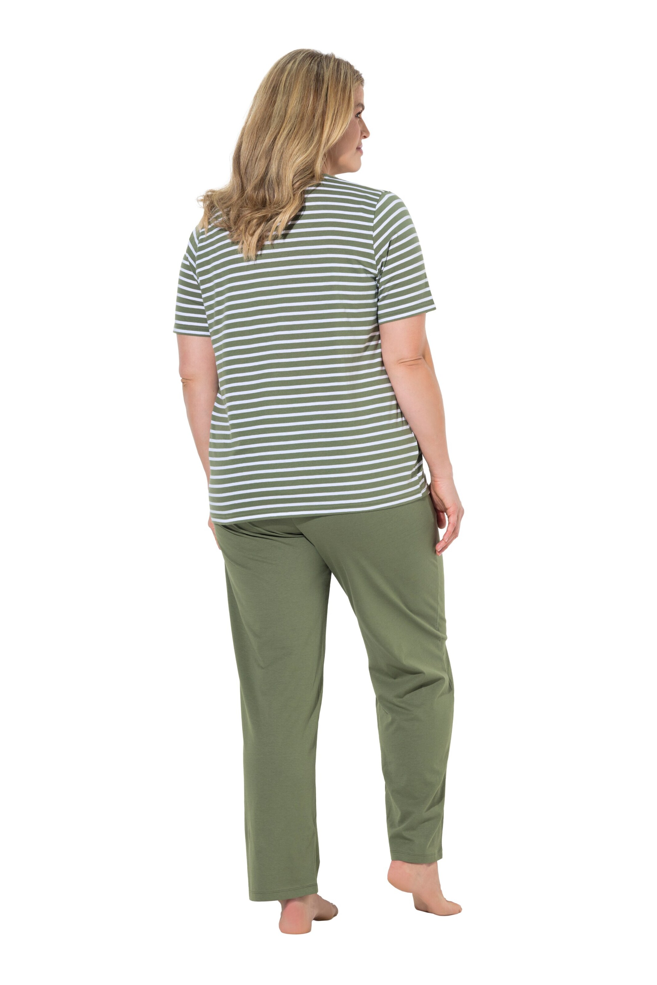 Ulla Popken Pyjama in Grün