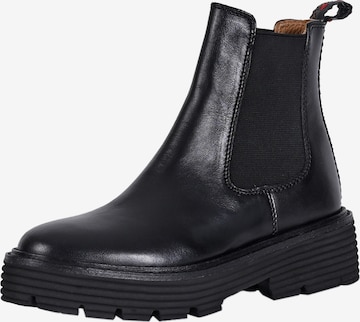 Crickit Chelsea boots 'Ninja' in Zwart: voorkant