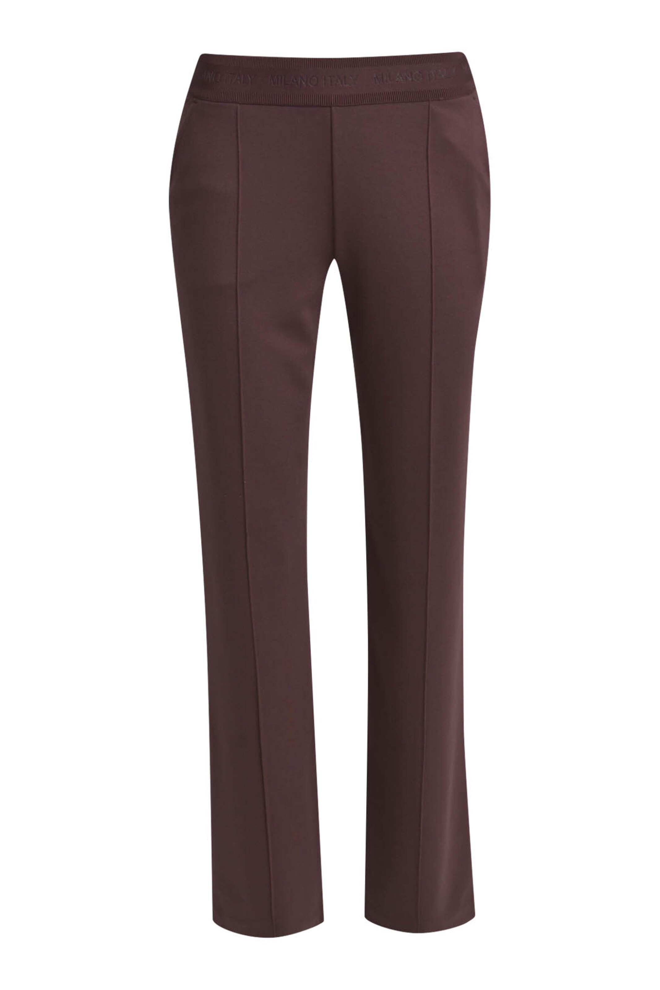 Milano Italy Regular Pants in Red: front