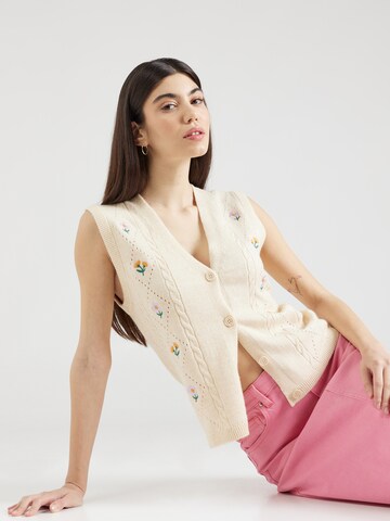 Gilet in maglia 'THESS' di OBJECT in beige