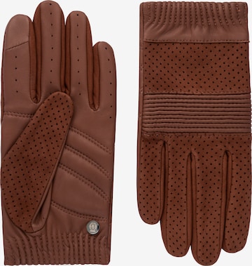 Roeckl Full Finger Gloves 'Ferrara' in Brown: front