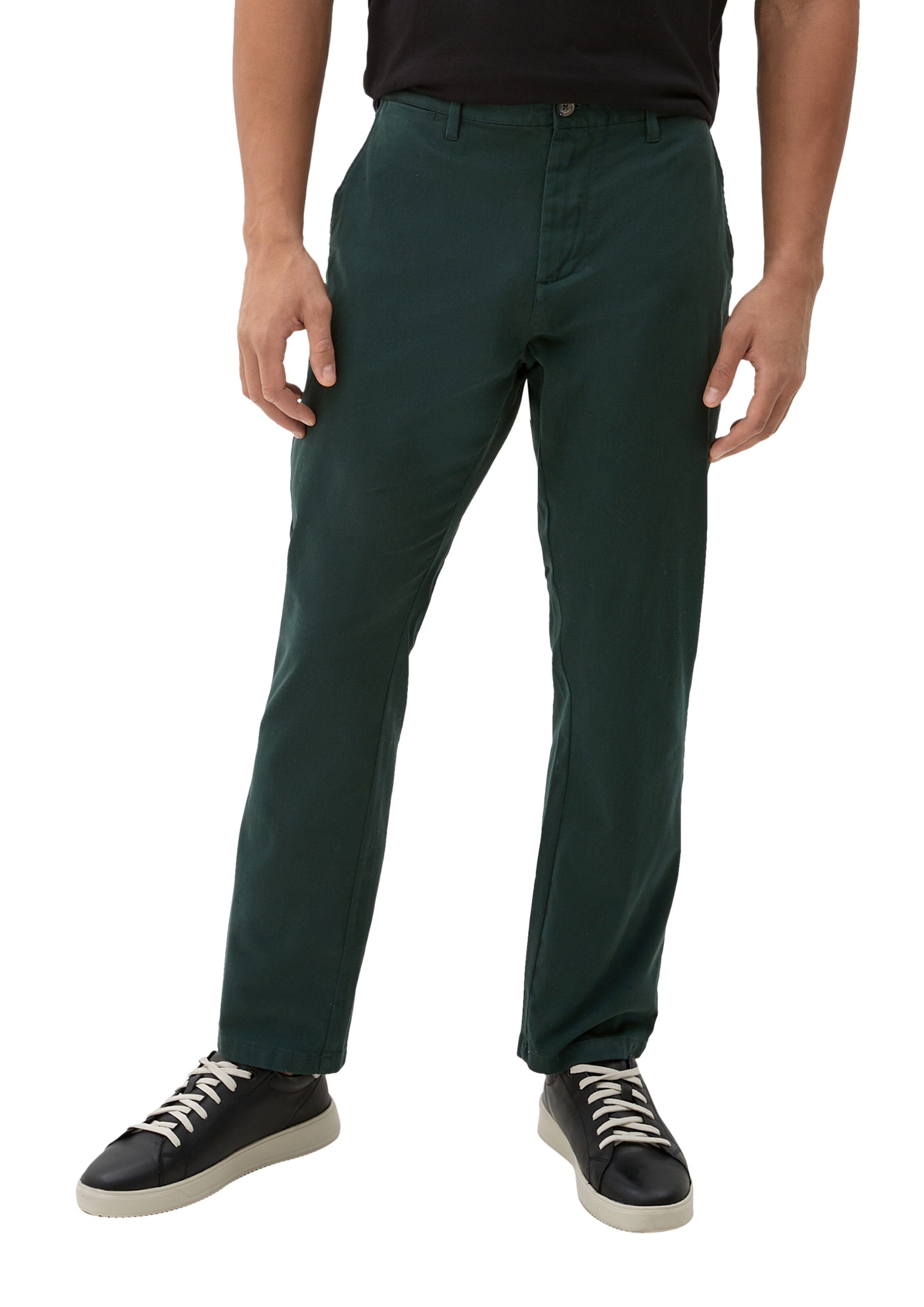 s.Oliver Regular Chino in Groen: voorkant