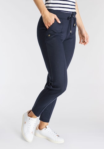 DELMAO Slimfit Hose in Blau