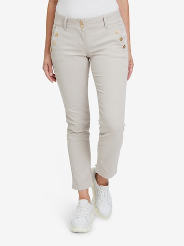 Coupe slim Jean Betty Barclay en beige : devant