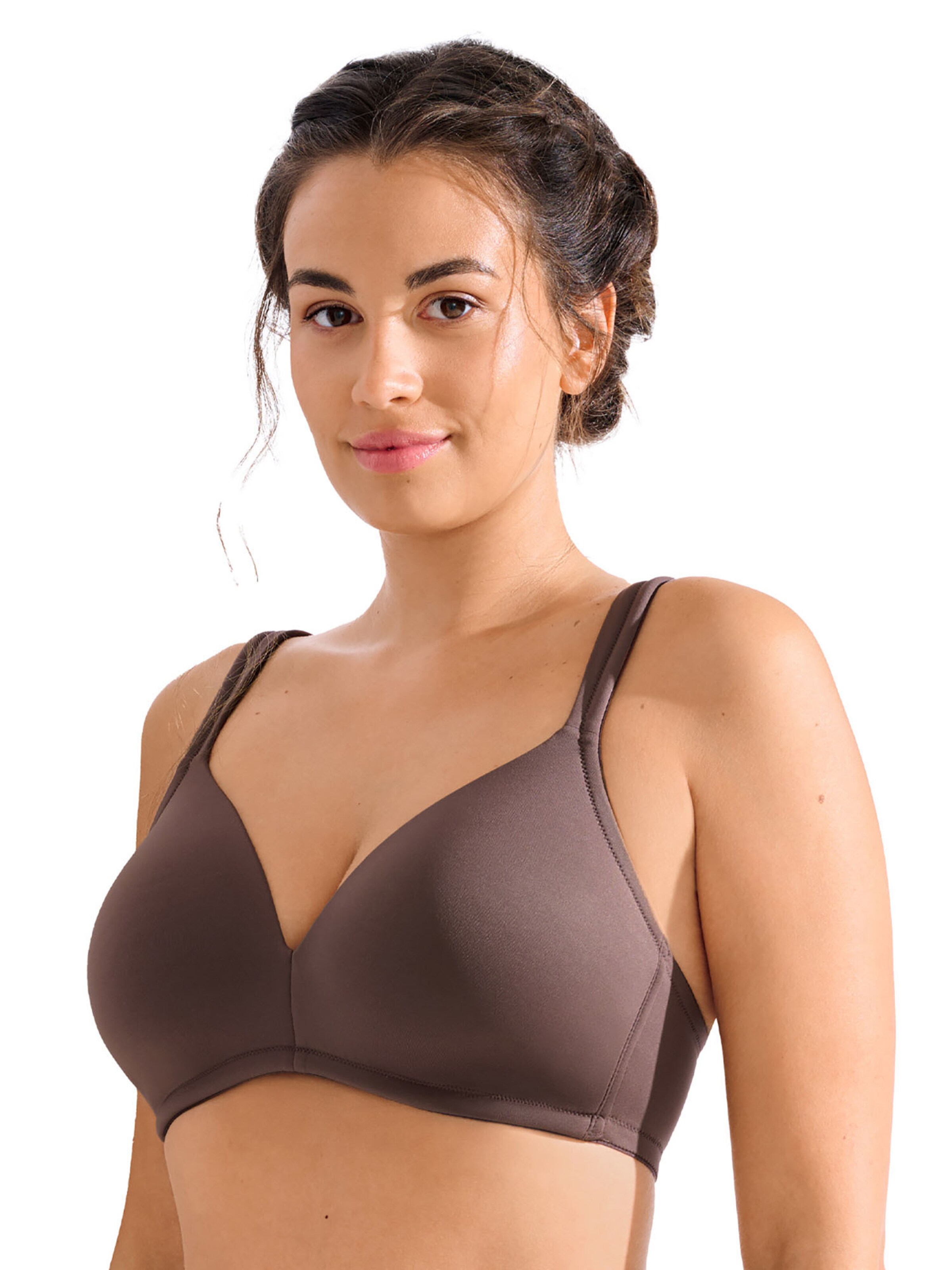 Lisca T-Shirt BH 'Maya'‌‌‌‌‌ in Braun