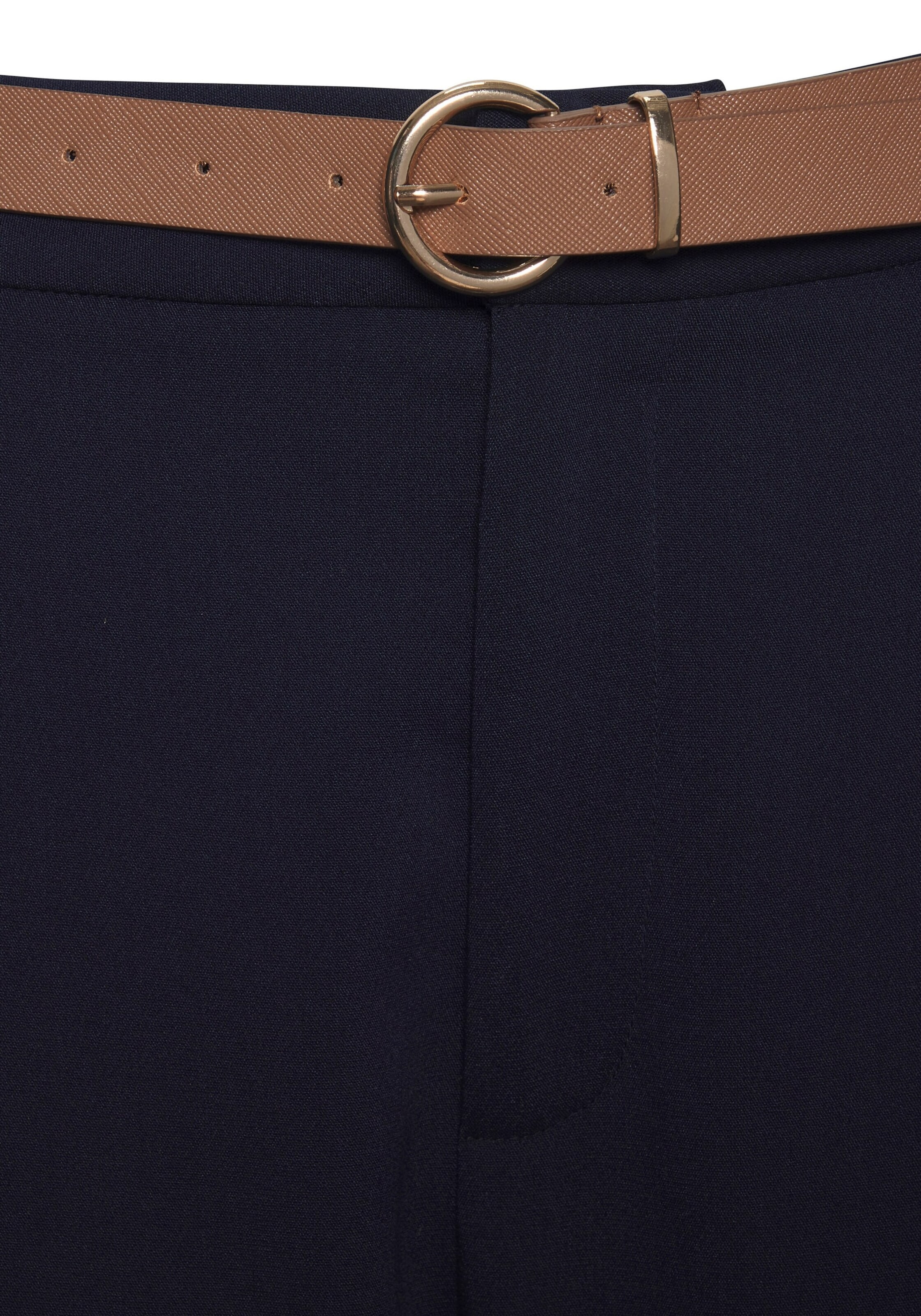 LASCANA Slimfit Hlače z naborki | modra barva