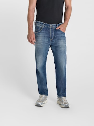 Le Temps Des Cerises Loosefit Jeans in Blauw: voorkant