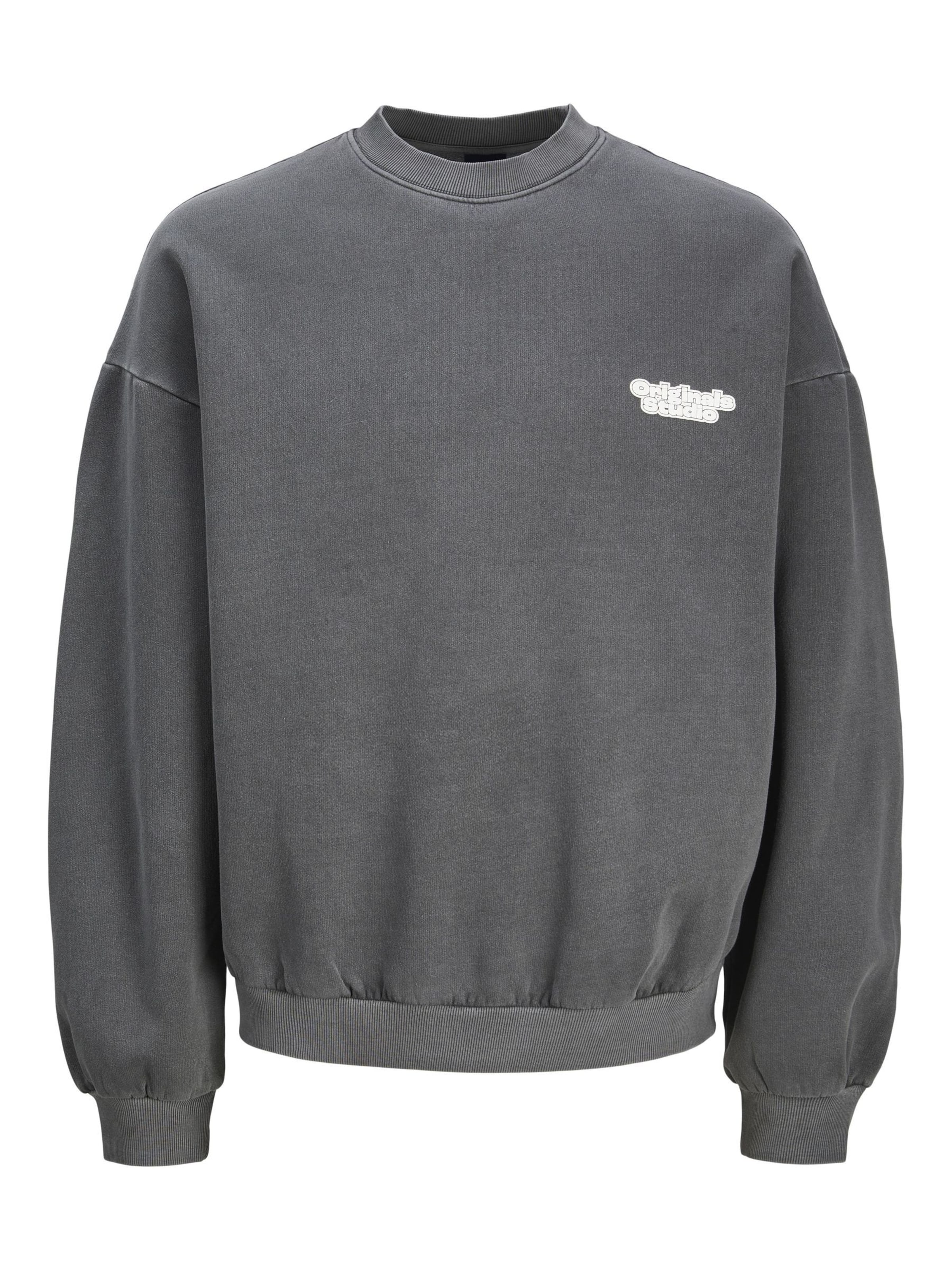 JACK & JONES Sweatshirt 'JORRidgewood' in Grijs: voorkant