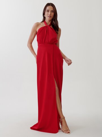 Tussah Dress 'VIVIANNE' in Red: front