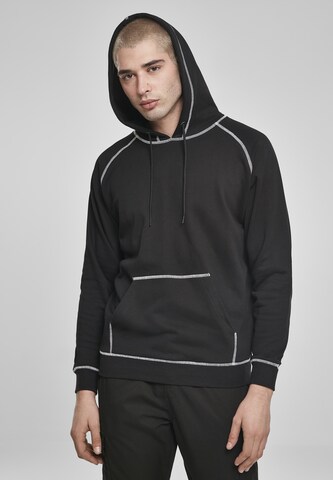 Urban Classics Regular fit Sweatshirt in Zwart: voorkant