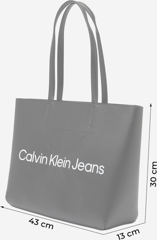 Calvin Klein Jeans Nakupovalna torba | črna barva