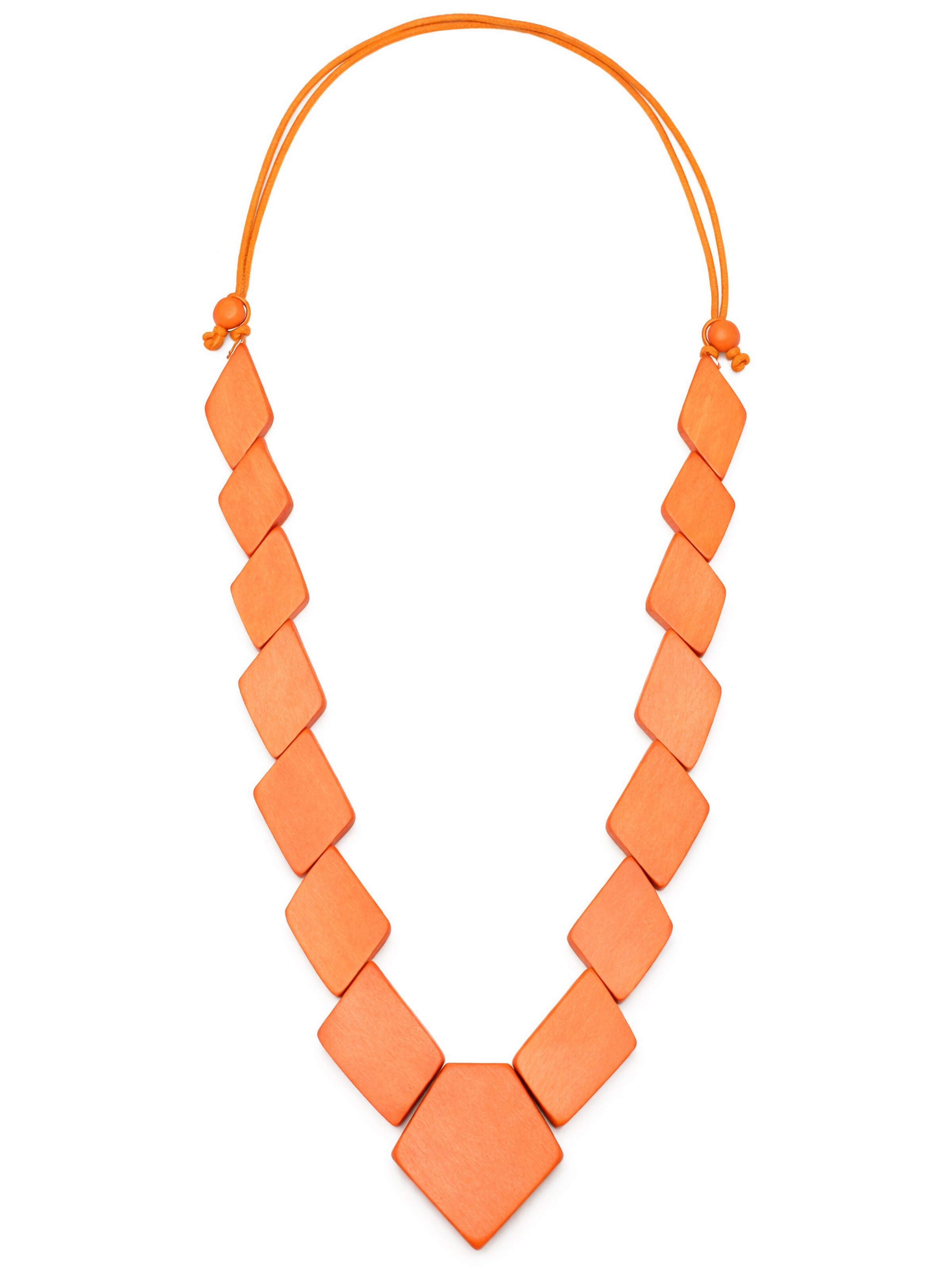 COLLEZIONE ALESSANDRO Kette 'Raute'‌‌‌‌‌‌ in orangerot, Produktansicht