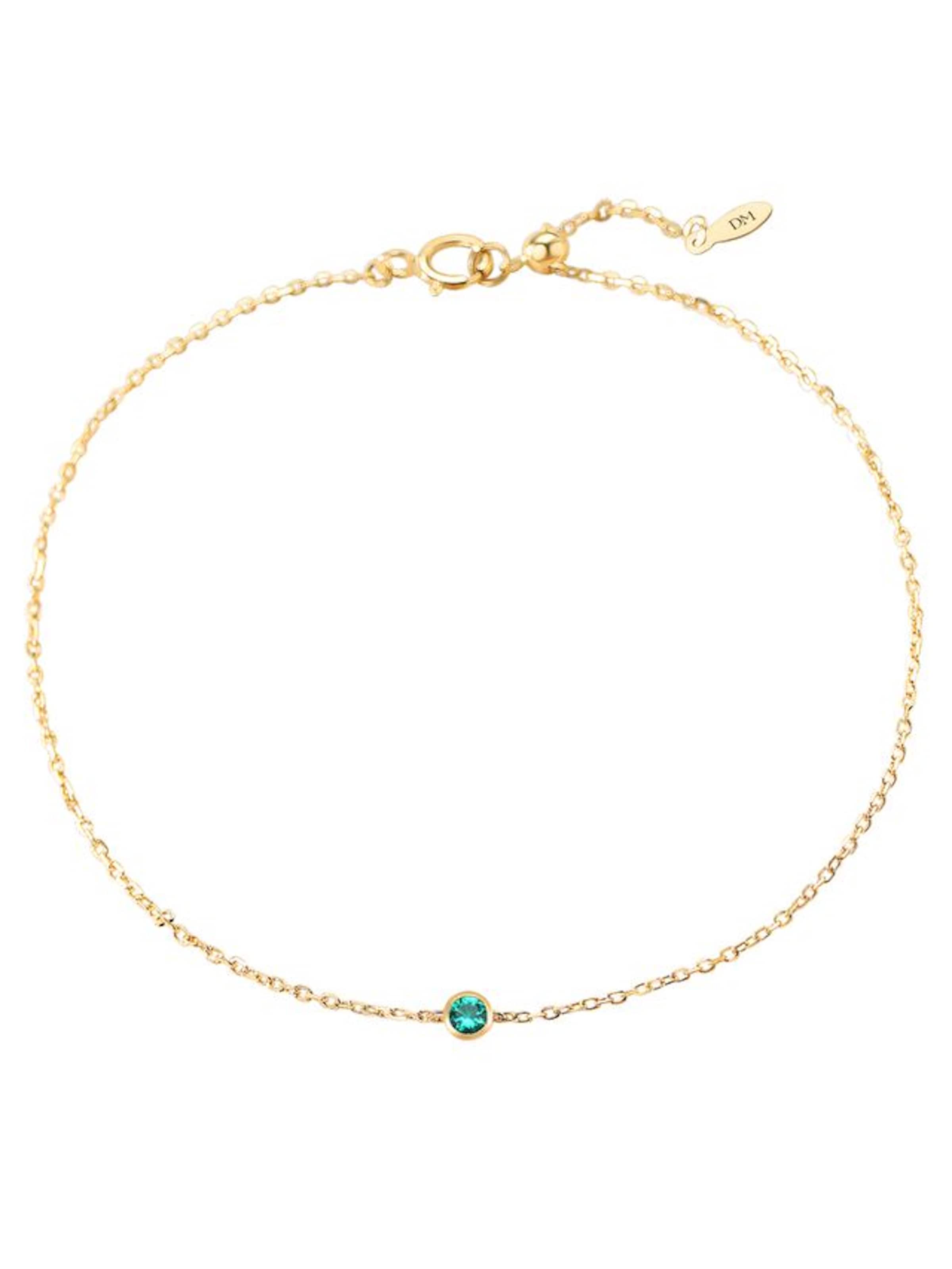 Braccialetto 'Evergreen Soul' di Dear Me in oro: frontale