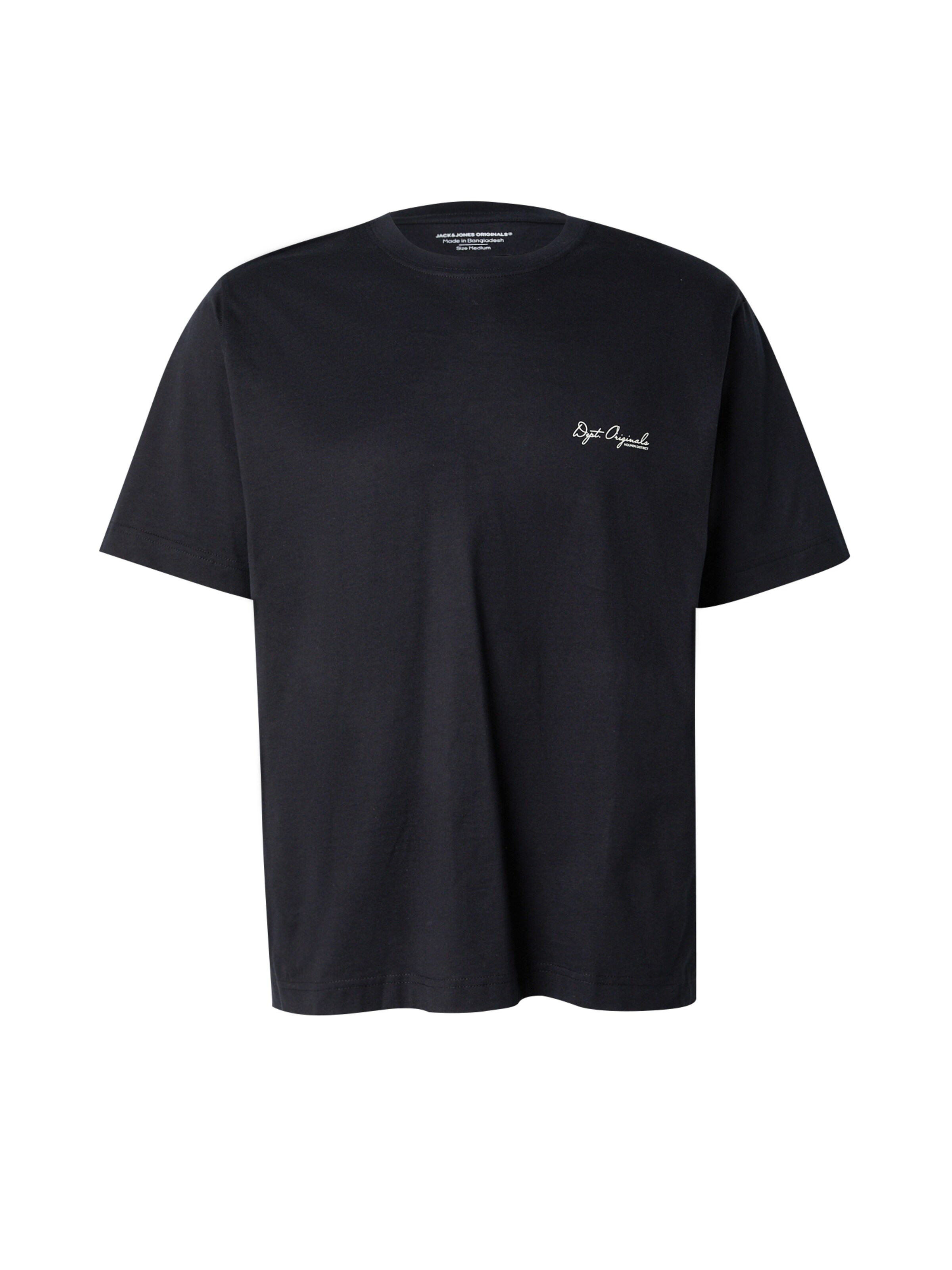 JACK & JONES Póló 'JORIslington' - fekete: elől