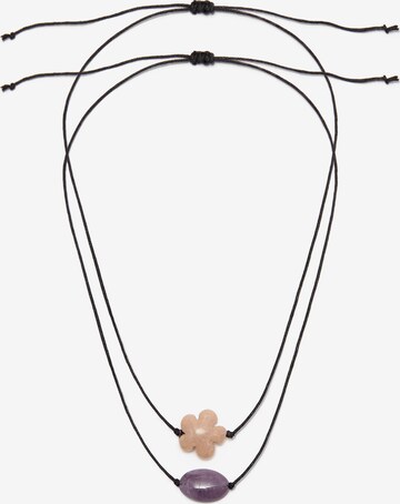 Pull&Bear Necklace in Black: front