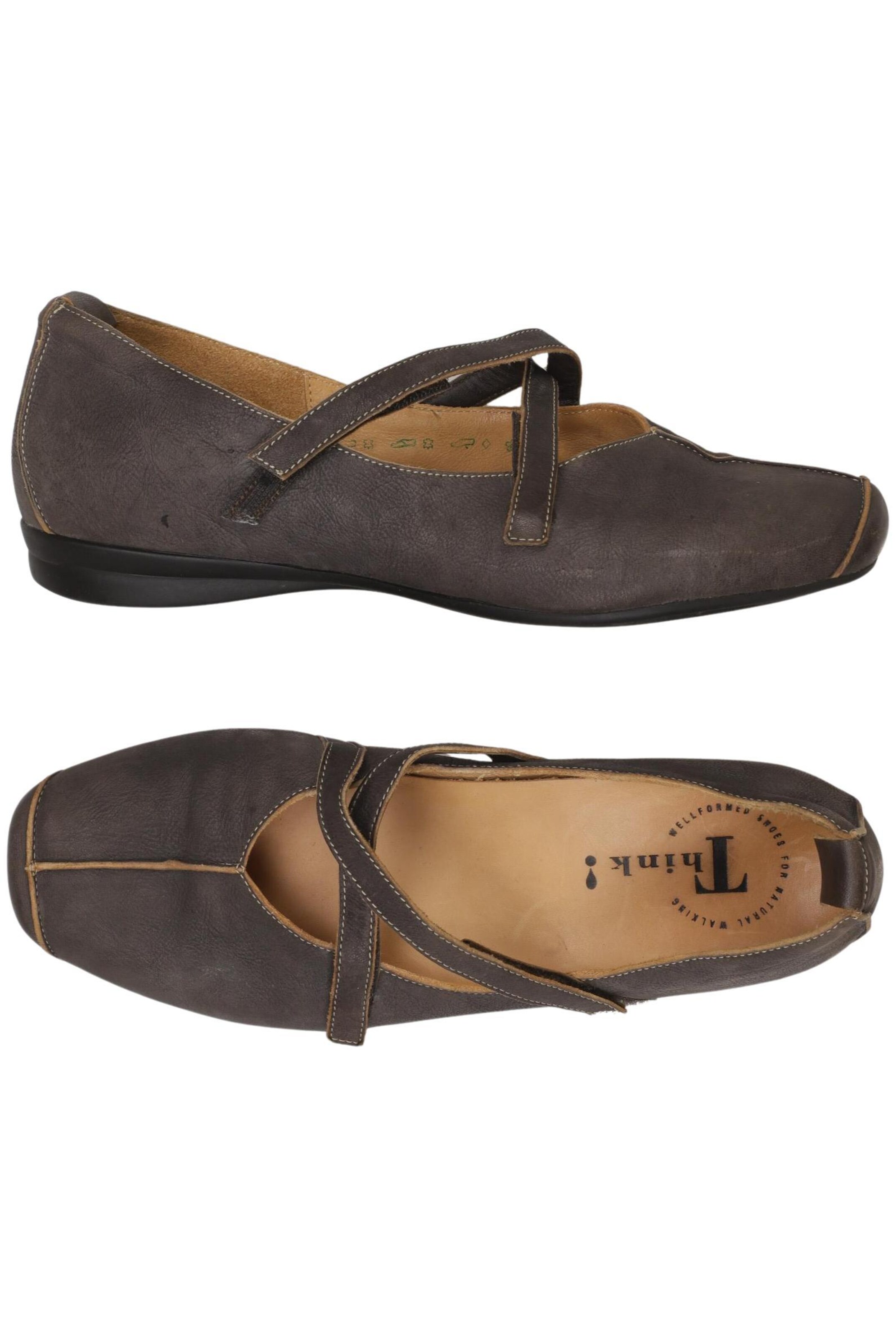 THINK! Flats & Loafers in 42 in Grey: front