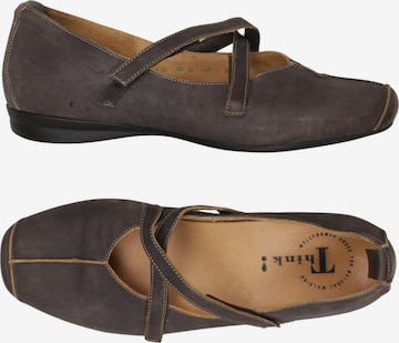 THINK! Flats & Loafers in 42 in Grey: front