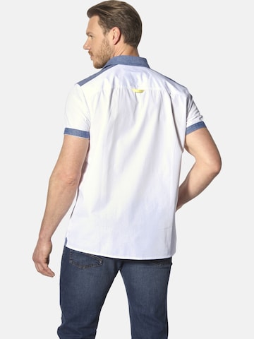 Jan Vanderstorm Comfort fit Button Up Shirt 'Herkko' in White