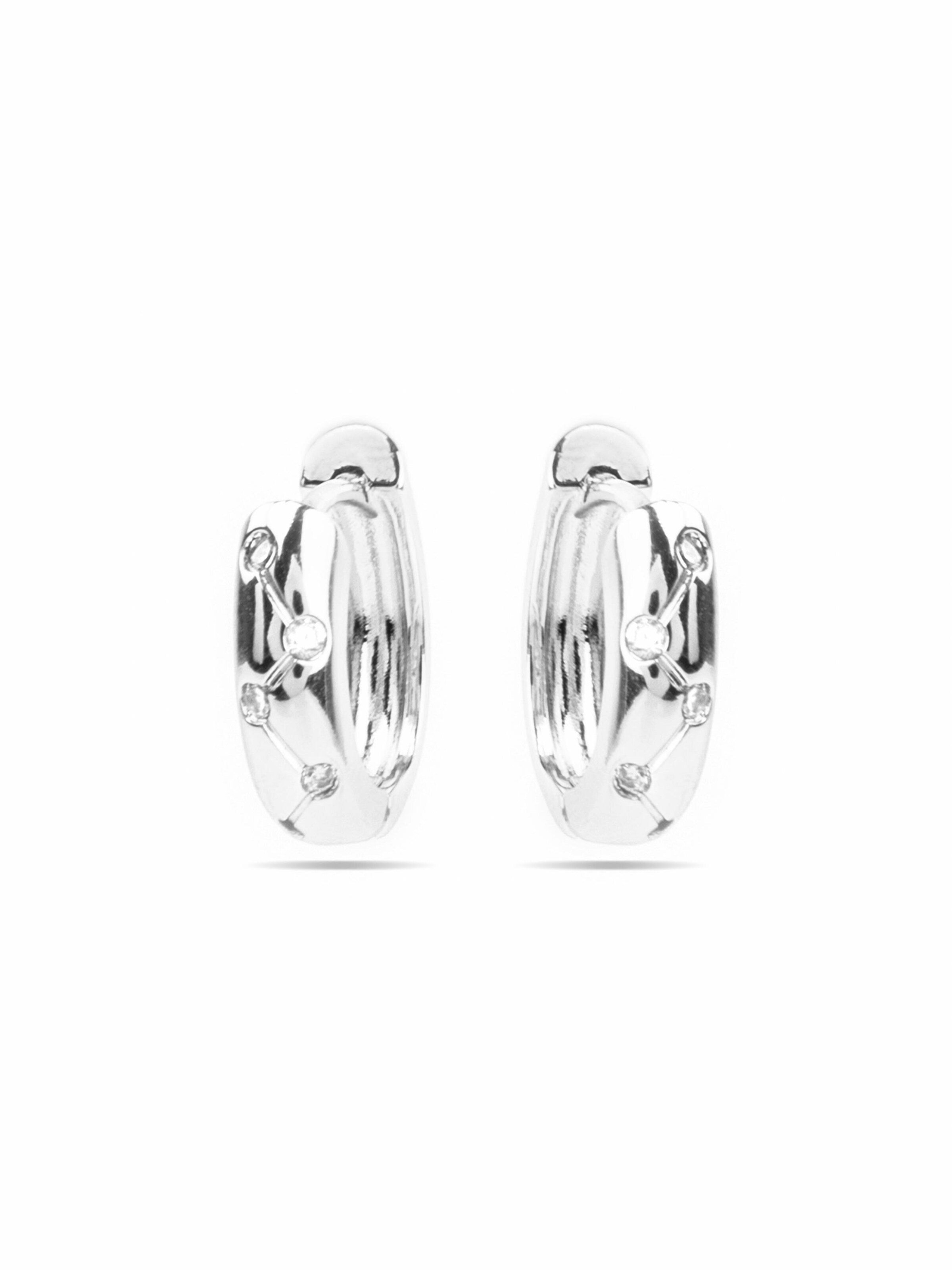 Luxenter Earrings 'Gruk' in Silver