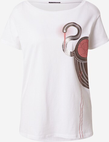 T-shirt Sisley en blanc : devant