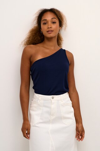 Top 'Ribba' di Cream in blu: frontale