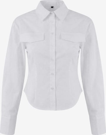 TrendyolBluza - bijela boja: prednji dio
