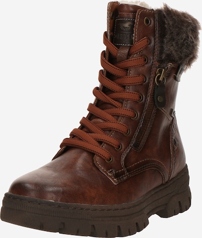 rozsdabarna MUSTANG Fűzős rövid szárú csizmák, Termék nézet