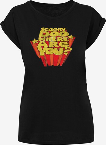 T-shirt 'Scoopy Doo Where Are You?' F4NT4STIC en noir : devant