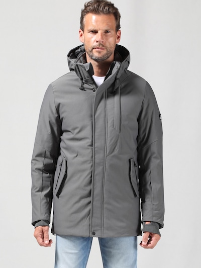 Gabbiano Winter Parka 'Winter Parka Canvas Jacket' in Grey, Item view