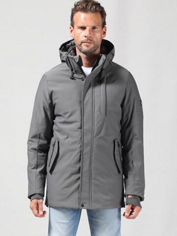 Gabbiano Winter Parka in Grey: front