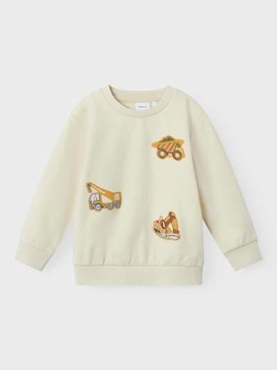 NAME IT Sweatshirt 'NMMNICE' in Beige / Brown / Caramel, Item view