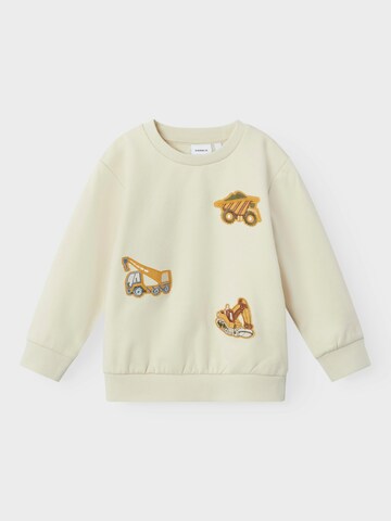 NAME IT Sweatshirt 'NMMNICE' in Beige: front