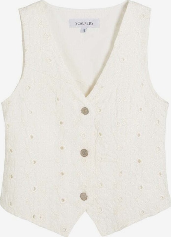 Gilet da completo 'Daisy' di Scalpers in bianco: frontale