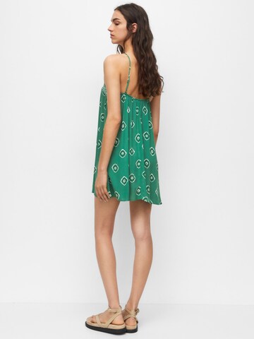 Pull&Bear Letnia sukienka w kolorze zielony