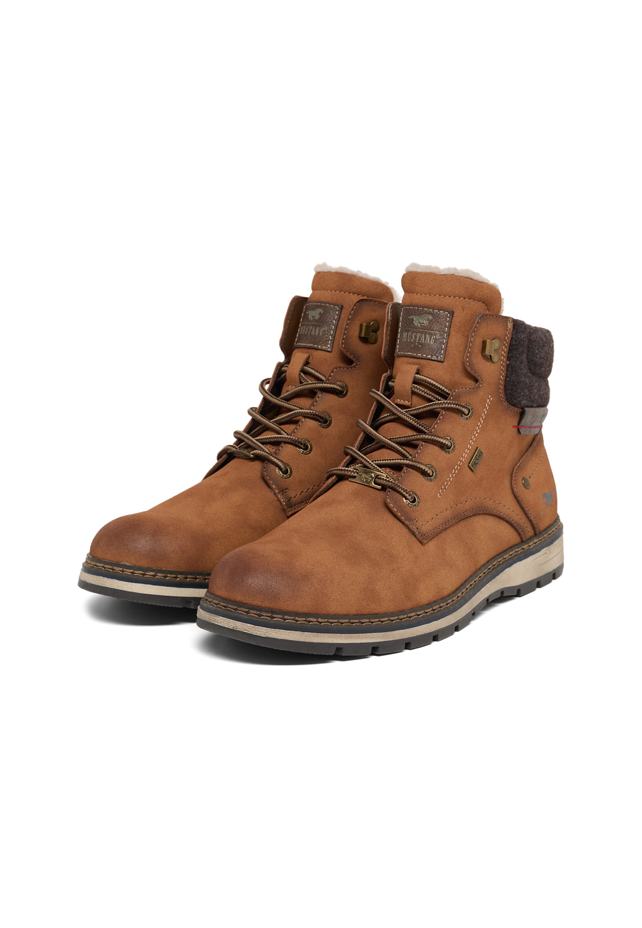 MUSTANG Schnürboots 'Mariko' in Braun