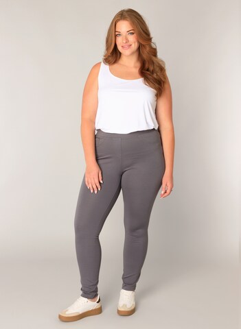 BASE LEVEL CURVY Skinny Leggings 'Arnika' in Grey