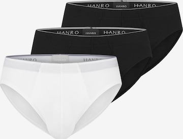Hanro Slip 'Cotton Superior' in Schwarz: Vorderseite